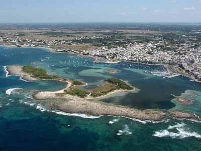 Porto Cesareo Vista panoramica costa e spiaggia